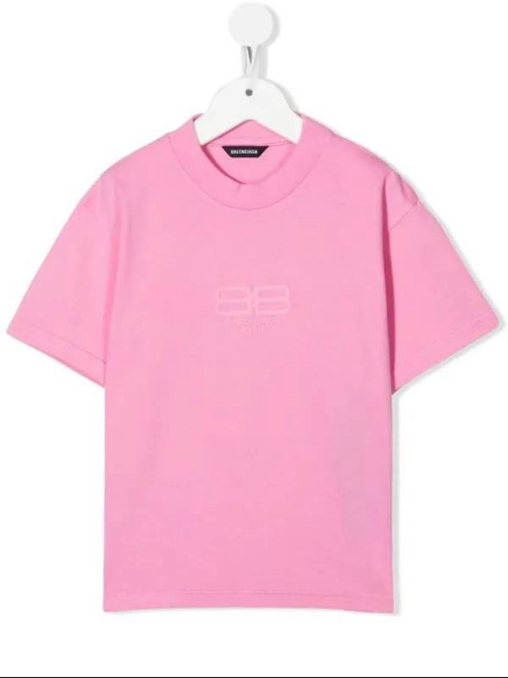 Balenciaga Bubblegum Pink Short-Sleeve Logo Tee